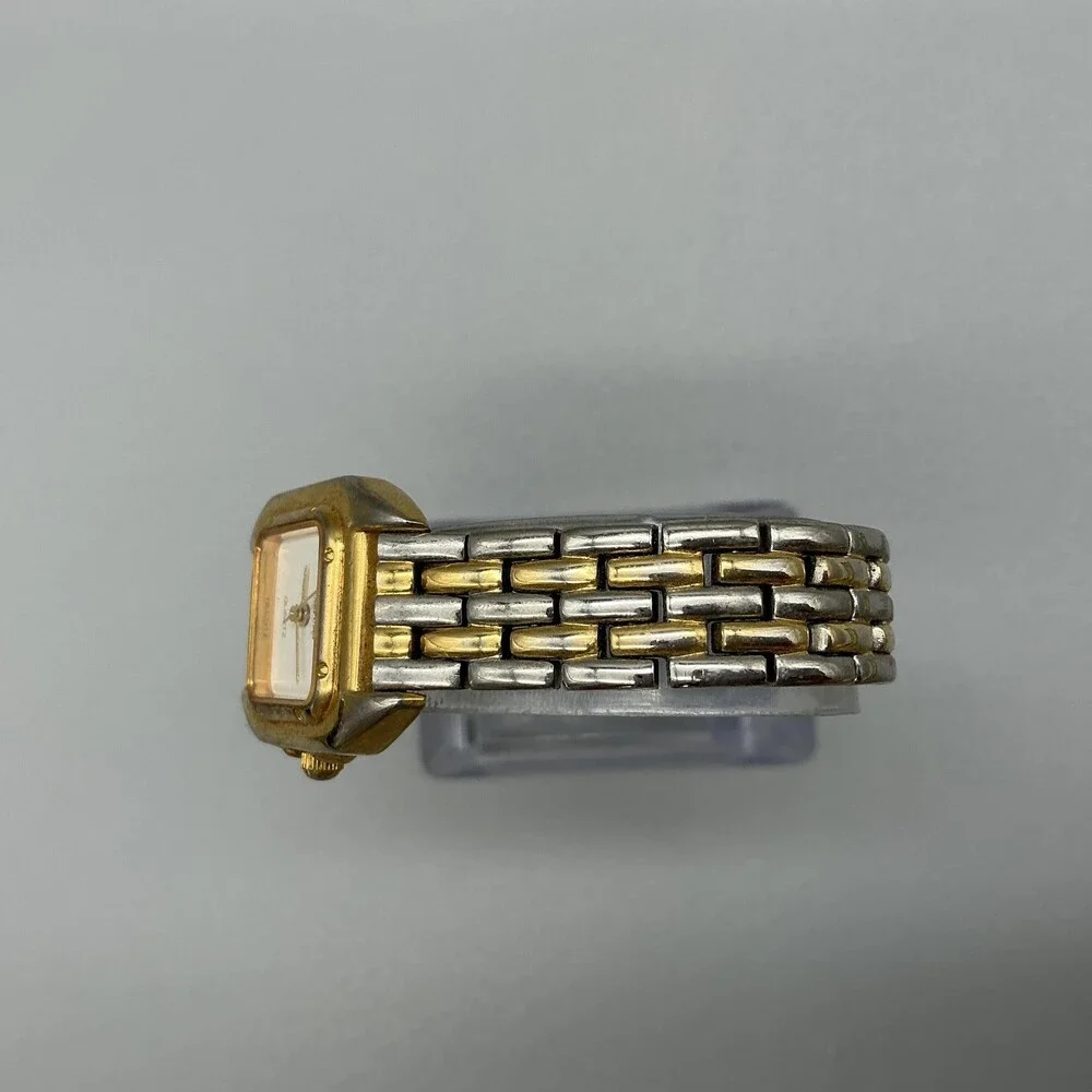 Vintage Oscar de la Renta Parfums Womens Watch 22mm Two Tone New Battery 7.5